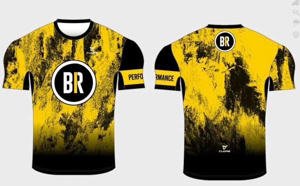 BR Yellow Camo Running T-shirt